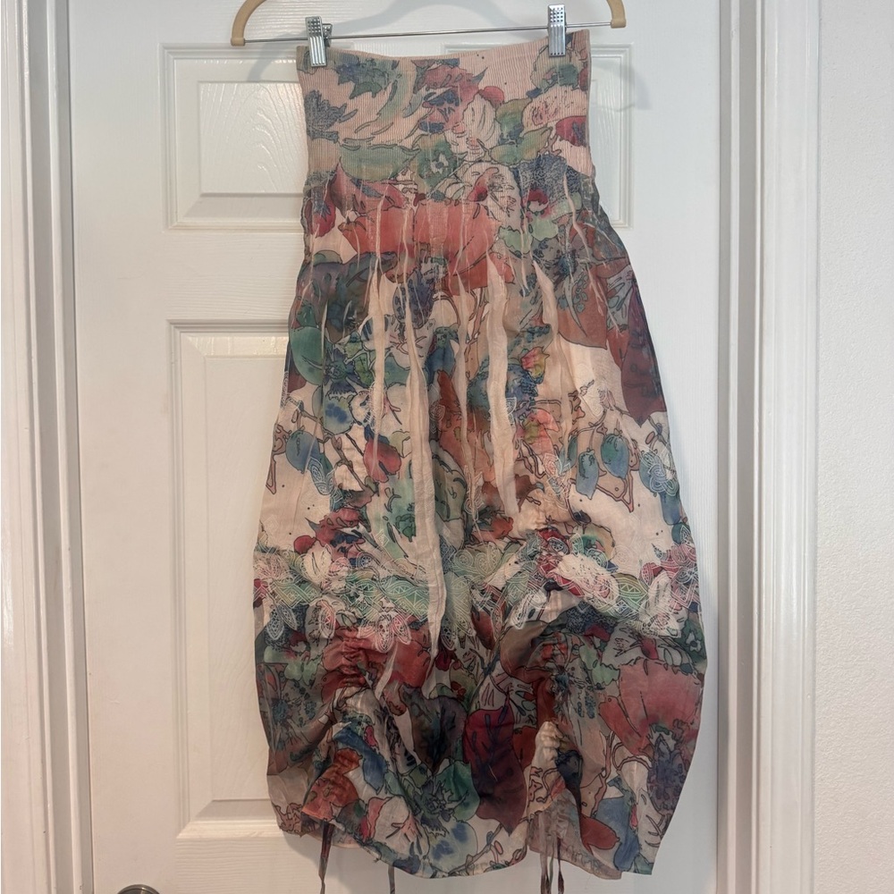 Lapis Multicolor Floral Convertible Dress/Skirt